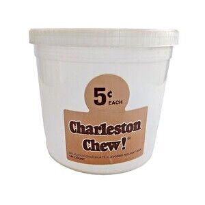 Vintage Plastic Charleston Chew Bucket With Lid-Made Evansville, IN----Unique